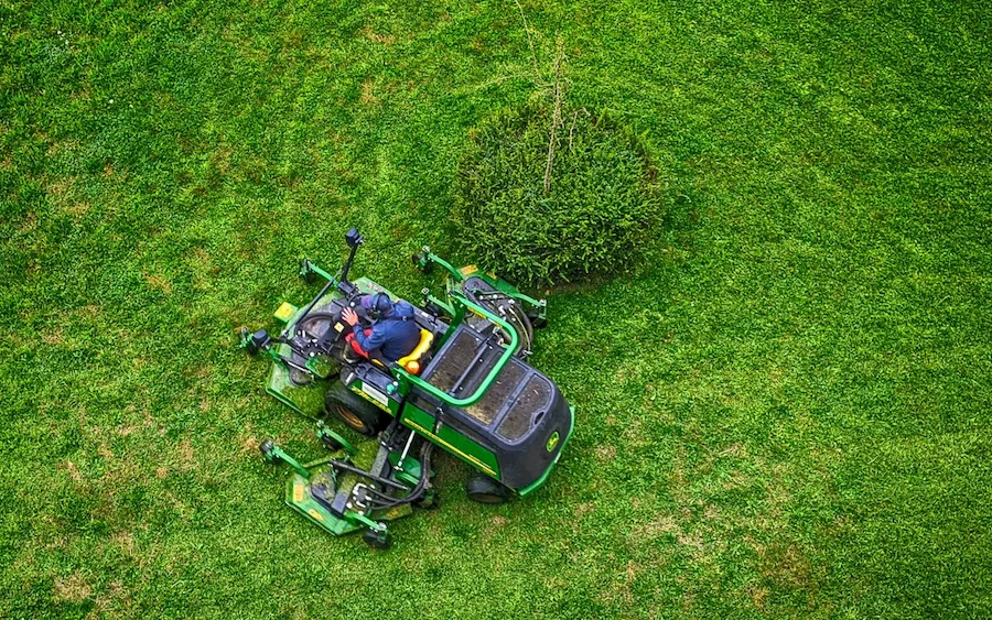 Lawnmower close up